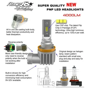 Race Sport 9006 PNP Series Plug N Play Super Replacement Bulb Kit (1006928) - view 4