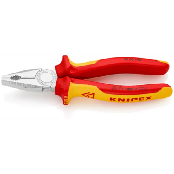 Knipex Combination Pliers Chrome 1000V Insulated (306180)