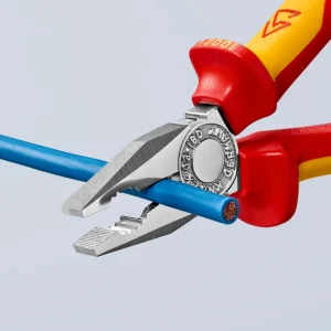 Knipex Combination Pliers Chrome 1000V Insulated (306180) - view 2