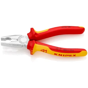 Knipex Combination Pliers Chrome 1000V Insulated (306180) - view 3