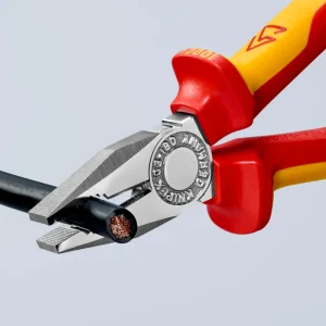 Knipex Combination Pliers Chrome 1000V Insulated (306180) - view 4