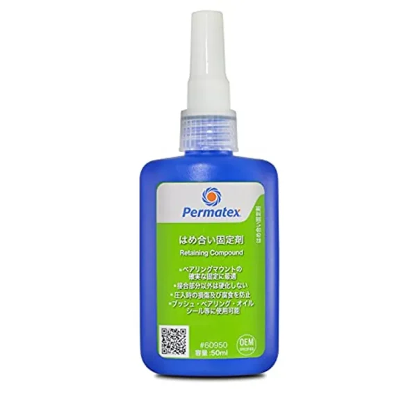 Permatex Bearing Mount Adhesive for Close Fits Rapid-Curing 50ml (60950)