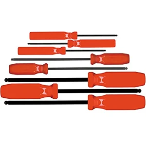 Eklind 90108 Ball-Hex (allen) Screwdriver – 8pc set SAE Inch Sizes .050-5/32