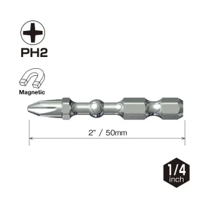 Vessel IMPACT BALL Torsion Bit PH2x50 15 Pc Set (IBPH250P15T) - view 2