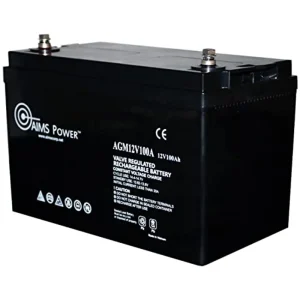 AIMS Power Heavy Duty Deep Cycle Battery 12V 100Ah (AGM12V100A) - view 2