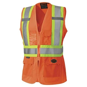 Pioneer Safety Women’s Hi-Vis Reflective Safety Vest – Medium (V1021850U-M)