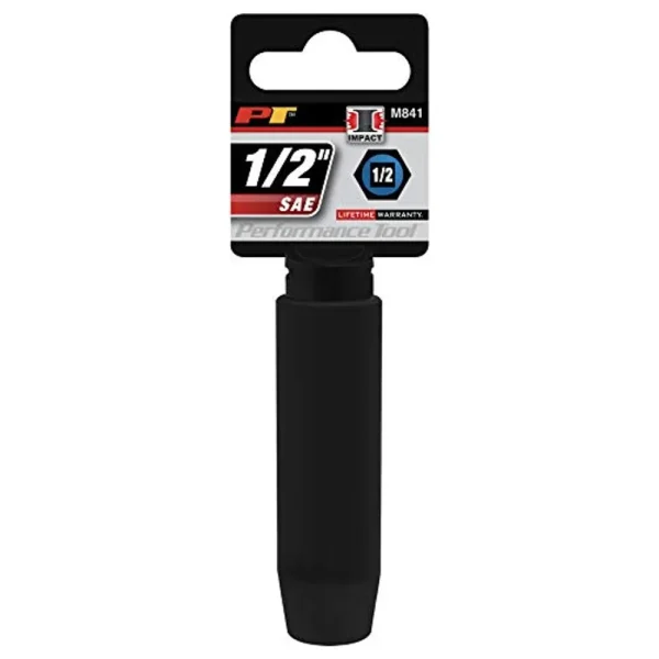 Performance Tool M841 1/2 Dr. Impact Socket, 1/2
