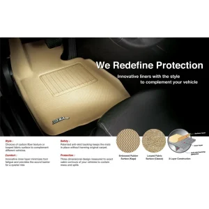 3D MAXpider Front Row Custom Fit Kagu Floor Mat, Black (L1CY00511509) - view 3