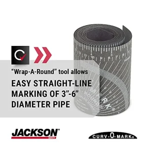 Jackson Safety Pipe Measure Tool, Wrap Around Flex Tape, Medium (14752) - view 2