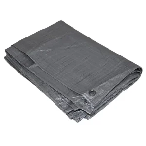 GRIP 78520 8 x 10 ft Grey Tarp, 8′ x 10′