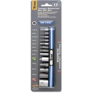 Titan Tools 13 pc. Tamper Resistant Metric Hex Bit Socket Set (16136) - view 2