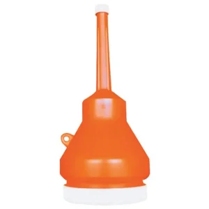 Wirthco 32105 B-692B Orange Capped Funnel – 1 Pint Capacity