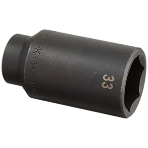 SK Tools 34283 1/2″ Drive 6 Point Deep Metric Impact Socket 33mm