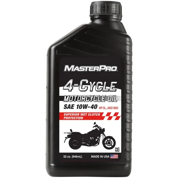 MasterPro Conventional Motorcycle Motor Oil 10W-40 1 Quart – MC10-40