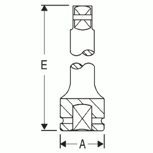 Grey Pneumatic 1-1/2″ Drive 10″ Length Pin Hole Extension (6010E) - view 2