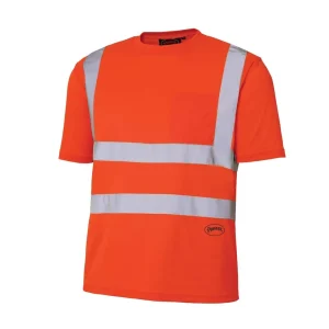 Pioneer High Visibility Lightweight Short Sleeve Safety T-Shirt (V1054050U-XL) - view 2