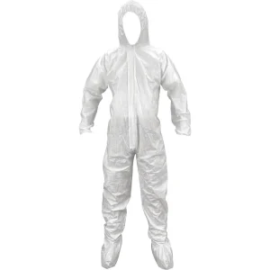 SAS Safety 6974 Breathable SMS Hooded and Booted Coveralls – X-Large