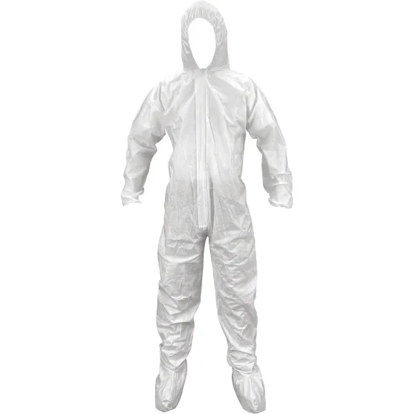 SAS Safety 6974 Breathable SMS Hooded and Booted Coveralls – X-Large