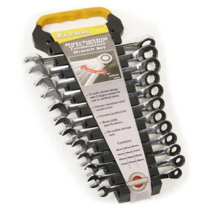 Titan Tools 17355 12-Piece Metric Ratcheting Combination Wrenches - view 2