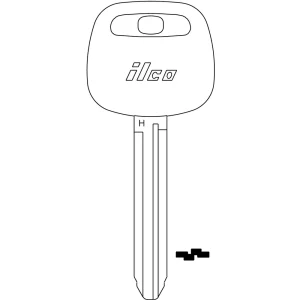 Ilco TOY44H-PT Toyota H Transponder Key
