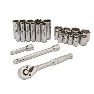 Titan Tools 68911 27 pc. 3/8 in. Drive Mechanics SAE Socket Set - view 2