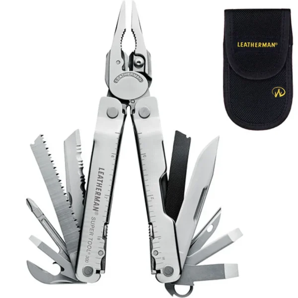 Leatherman 831180 Super Tool 300 Multi-Tool with Black Nylon Sheath (Stainless)