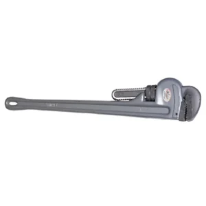 K Tool 49124 Aluminum Pipe Wrench, 24″ Long, Lightweight, with Hardened Jaws, Nuts and Teeth