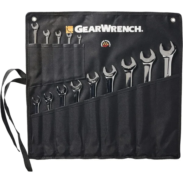 Gearwrench 81924 Double Box Ratcheting Socketing Wrench Set 14 piece 6 Point Full Polish SAE