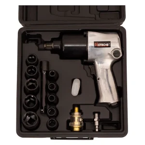 Wisdom 1/2″ Air Impact Wrench Kit – 20-AIW1217-1 - view 2