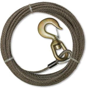 B/A 100′ Fiber Core Wire Winch Line Assembly 3/8″ Diameter