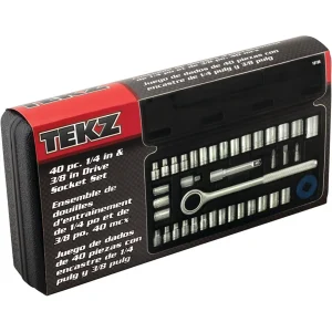 40 Piece 1/4″ & 3/8″ Socket Set