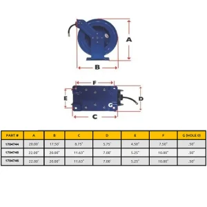RapidAir 3/8″ x 75ft Air Hose Reel - view 4