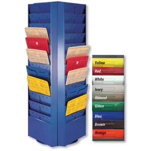 Colored Rotating Racks – 36 Pocket (3 Sided)