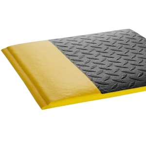 Crown Matting Wear-Bond Tuff-Spun Diamond-Surface 3’x5′ Black w/Yellow (WB 0035YD) - view 2