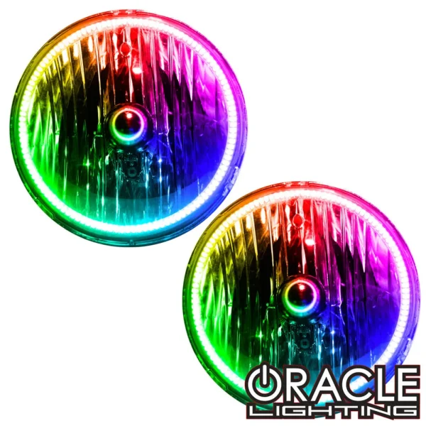 Oracle Lighting 2007-2018 Jeep Wrangler Dynamic ColorSHIFT® Headlight Halo Kit (1315-332)