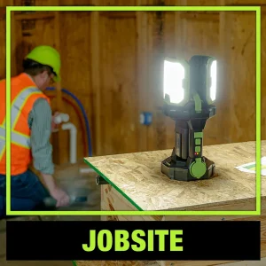 PowerSmith 5000 Lumen Work Light with 3-Way Power, Voyager Battery Included (PVLP50A) - view 4