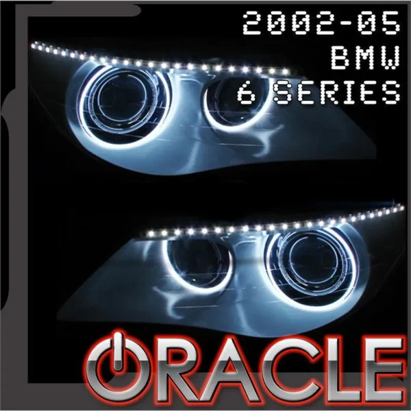 Oracle Lighting 2002-2005 BMW 6 Series LED Headlight Halo Kit (2632-001, 2632-002, 2632-007)