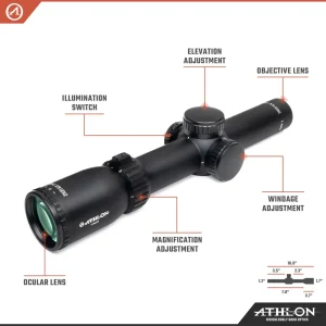 Athlon Optics Midas BTR GEN2 HD 1-6×24 ATSR16 SFP IR Reticle (213014) - view 3