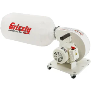 Grizzly Industrial 1 HP Light Duty Dust Collector – Polar Bear Series (G1163P) - view 2