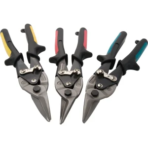 Dynamic Tools 3 Piece Aviation Snips Set, Right/Straight/Left (D055205)