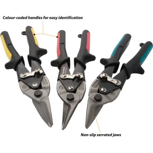 Dynamic Tools 3 Piece Aviation Snips Set, Right/Straight/Left (D055205) - view 2