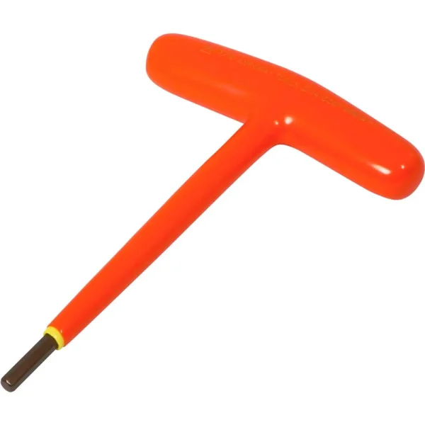 Gray Tools 3/16″ S2 T-handle Hex Key, 1000V Insulated (68612-I)