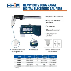 HHIP 80″ / 2000MM LONG DIGITAL ELECTRONIC CALIPER JAW LENGTH 6 (4100-0038) - view 4