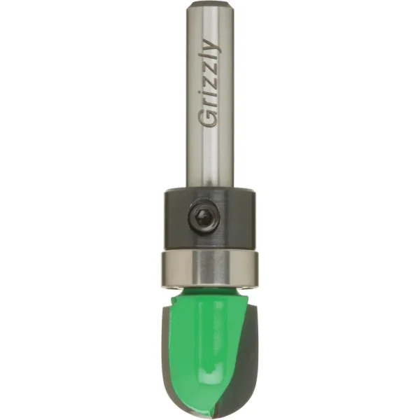 Grizzly Industrial Core Box Pattern Bit, 1/4″ Shank (C1661)