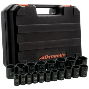 Dynamic Tools 1/2″ Drive 19 Pieces 6 Point Standard SAE Impact Socket Set (D018024) - view 2