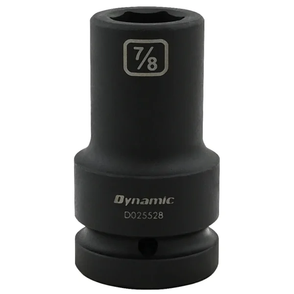 Dynamic Tools 7/8” X 1″ Drive, 6 Point Deep Length, Impact Socket (D025528)