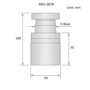 HHIP 70-100MM ADJUSTABLE SCREW JACK (3901-0078) - view 4