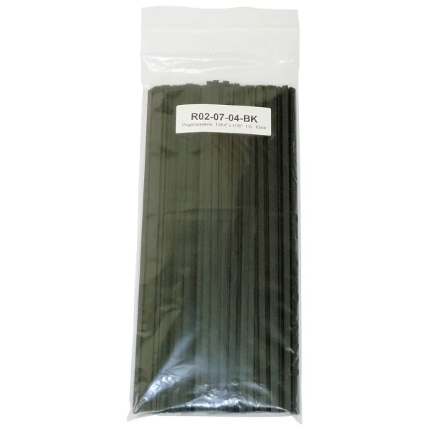 Polyvance Polypropylene Strip, 13/64″ X 1/16″, 1 Lb., Black (R02-07-04-BK)
