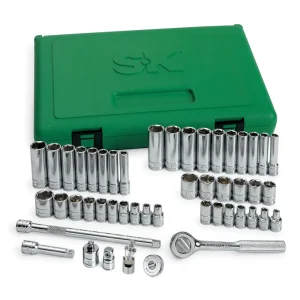 SK Tools 48 Piece 1/4″ Drive 6 Pt Std And Deep Sae & Metric Socket Set (91848) - view 4