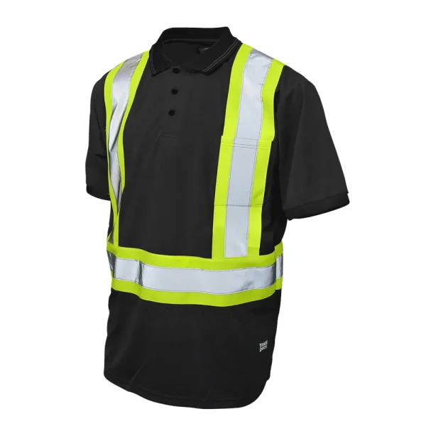 Tough Duck Men’s Birdseye Mesh Short Sleeve Safety Polo Shirt (ST171)